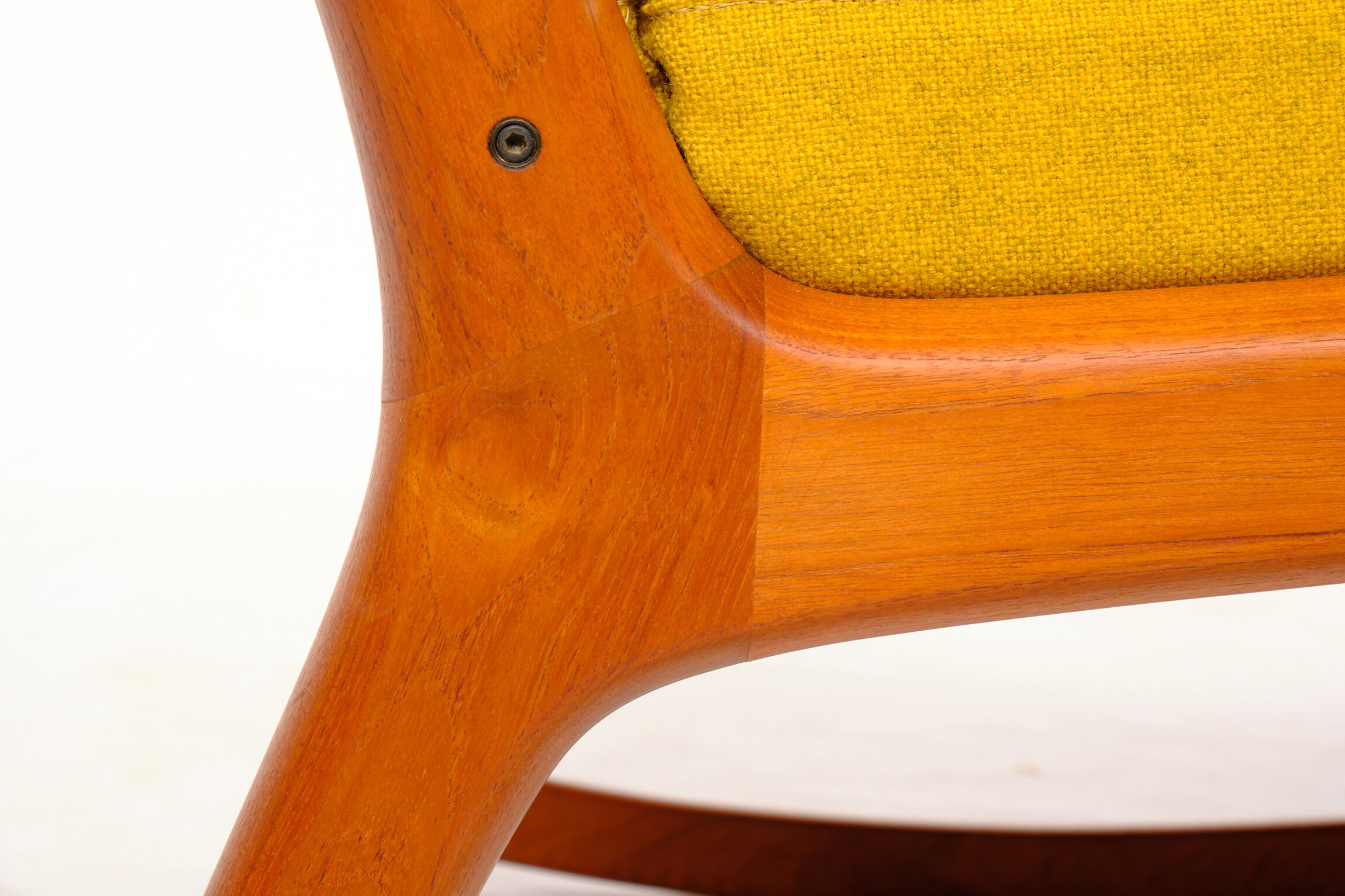 Rocking-chair en teck Ole Wanscher pour France & Son Danemark vintage années 60