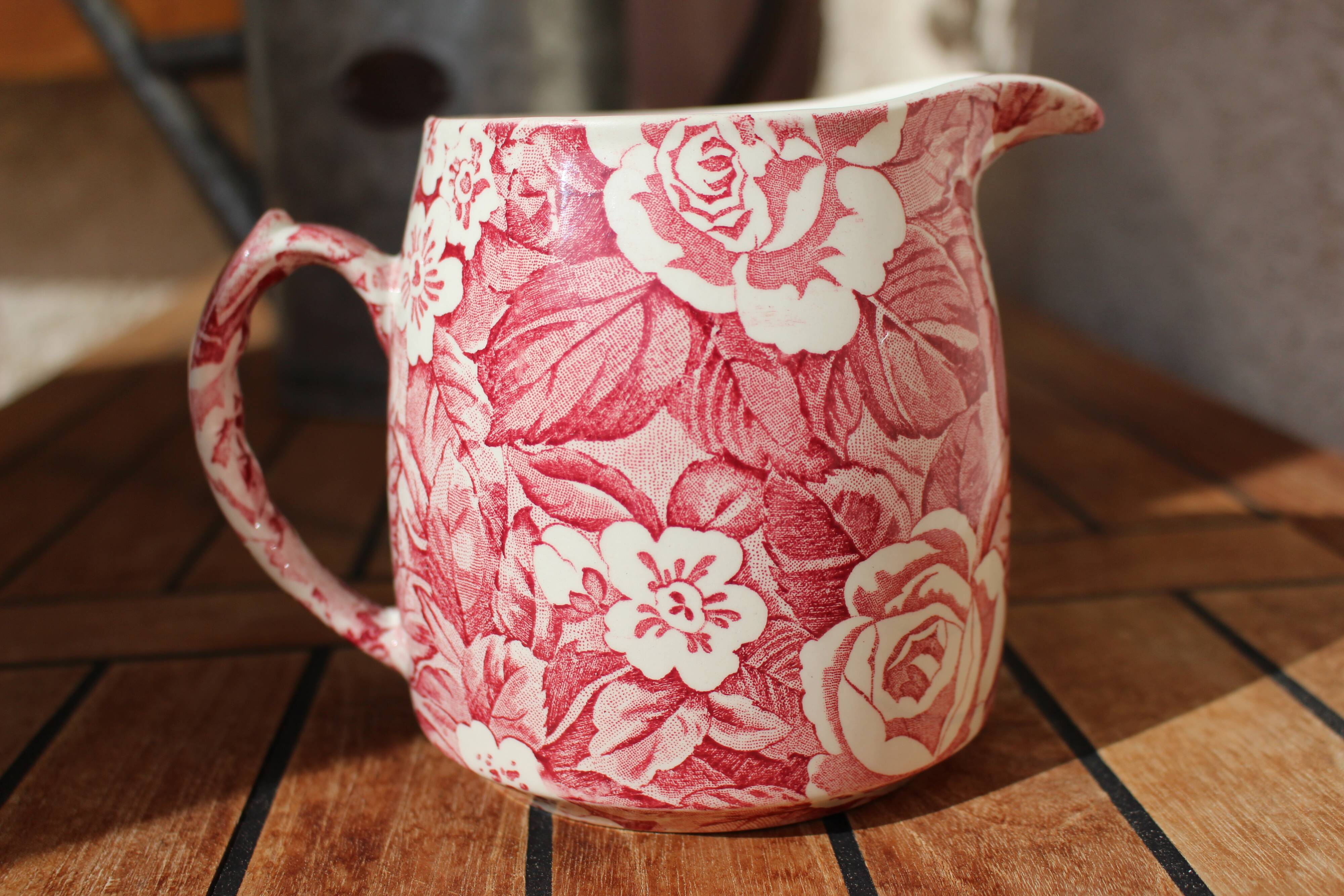 Pichet anglais fleuri