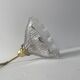 Old brass and prismatic glass xxl stem lamp