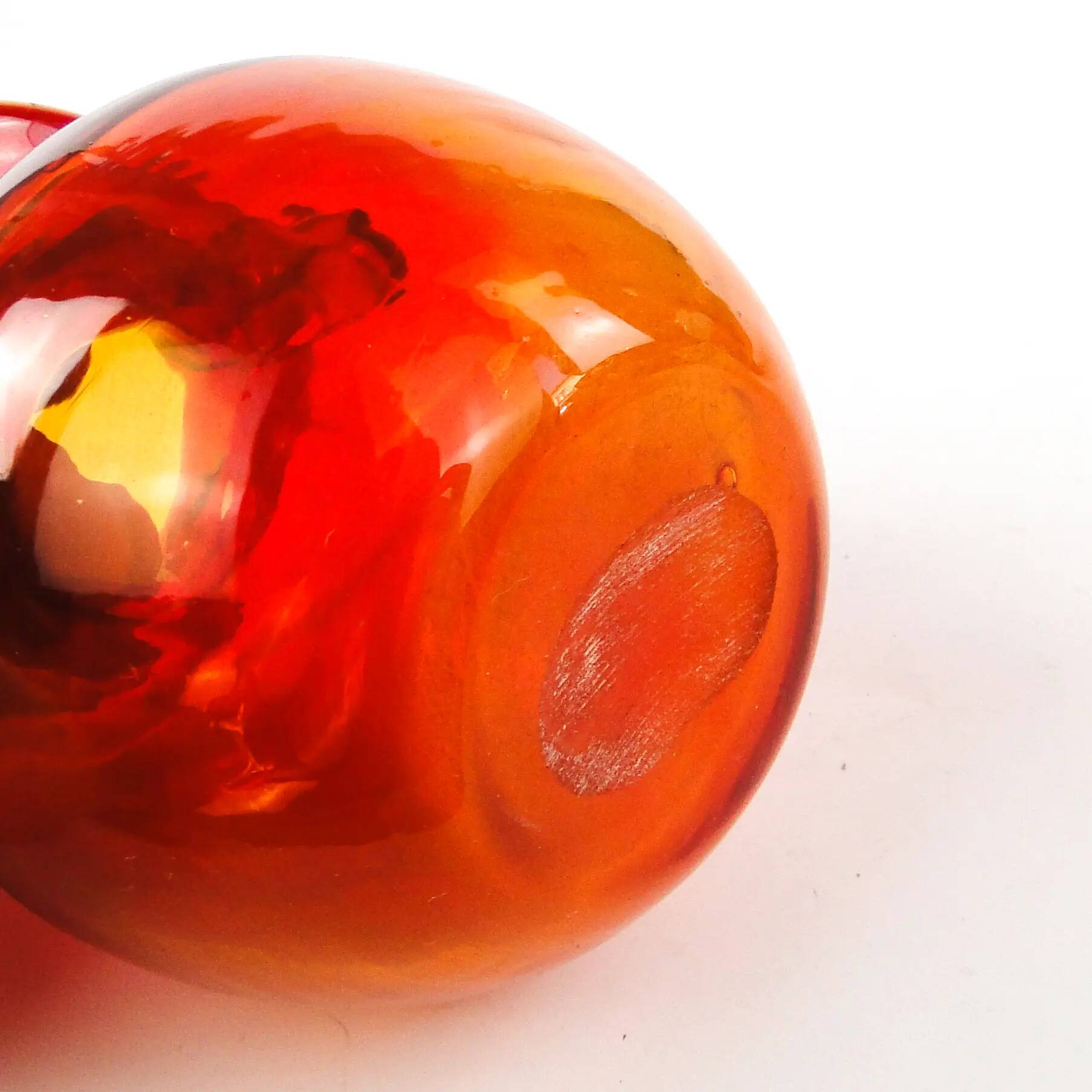 Mid-century modern vase, glass, designed by J. Słuczan-Orkusz, Poland, 1970s