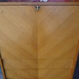 Secretary chest of drawers vintage light wood year 50 60