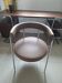 Jubo AM.PM office chair — Chrome & brown leather (As new condition)