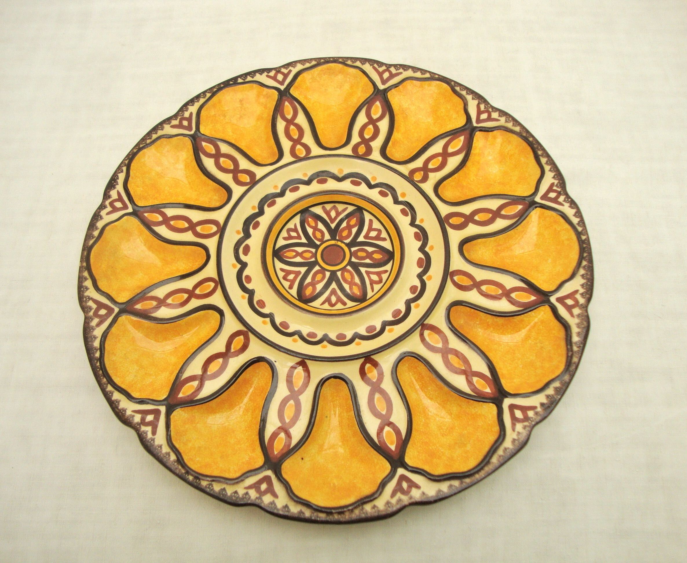 Oyster dish HB Henriot Quimper