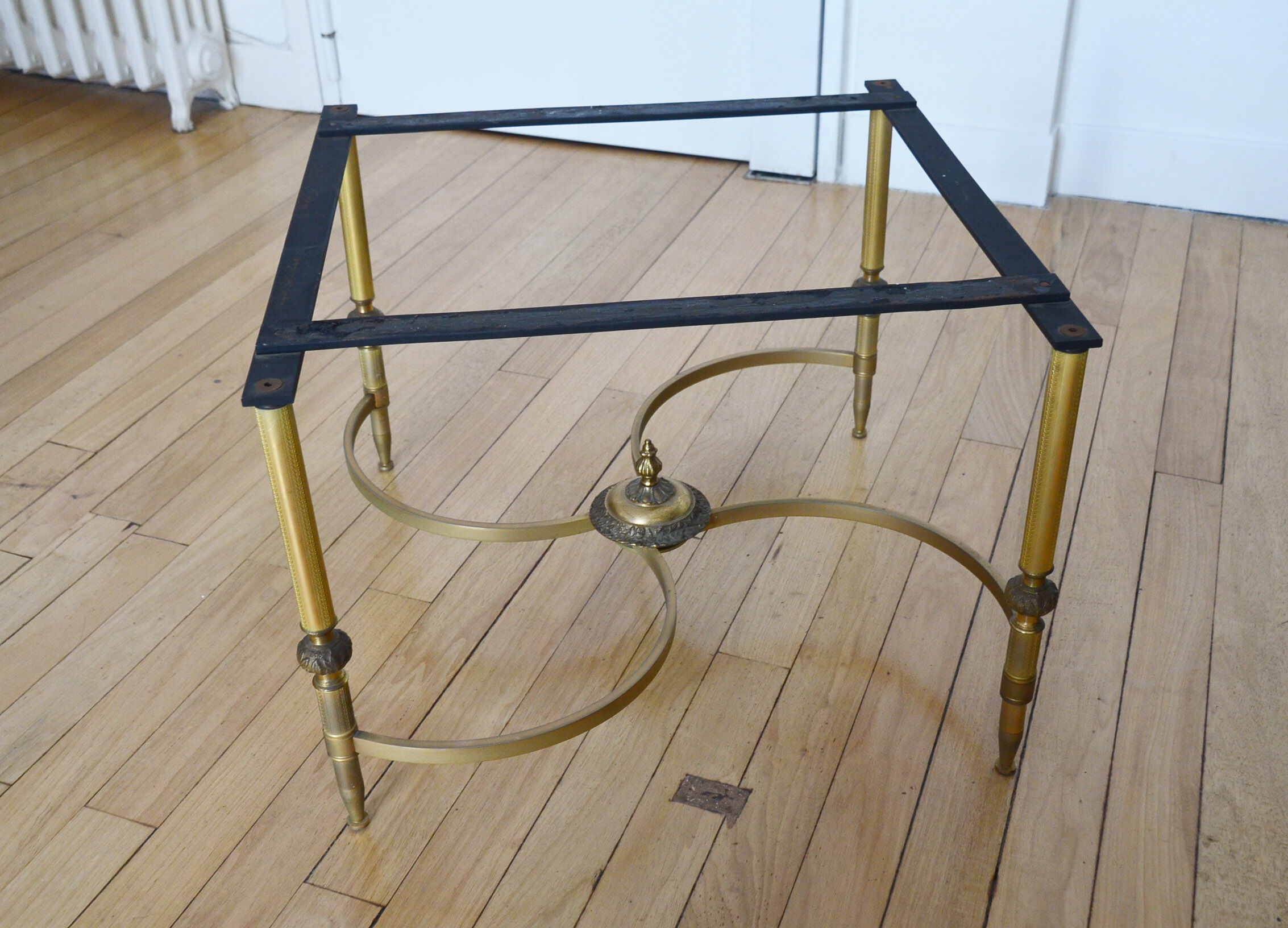 60s marble marble round coffee table