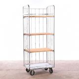 Industrial shelving unit on wheels Trolley