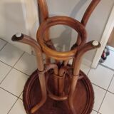 Old high table/standing bamboo and rattan table