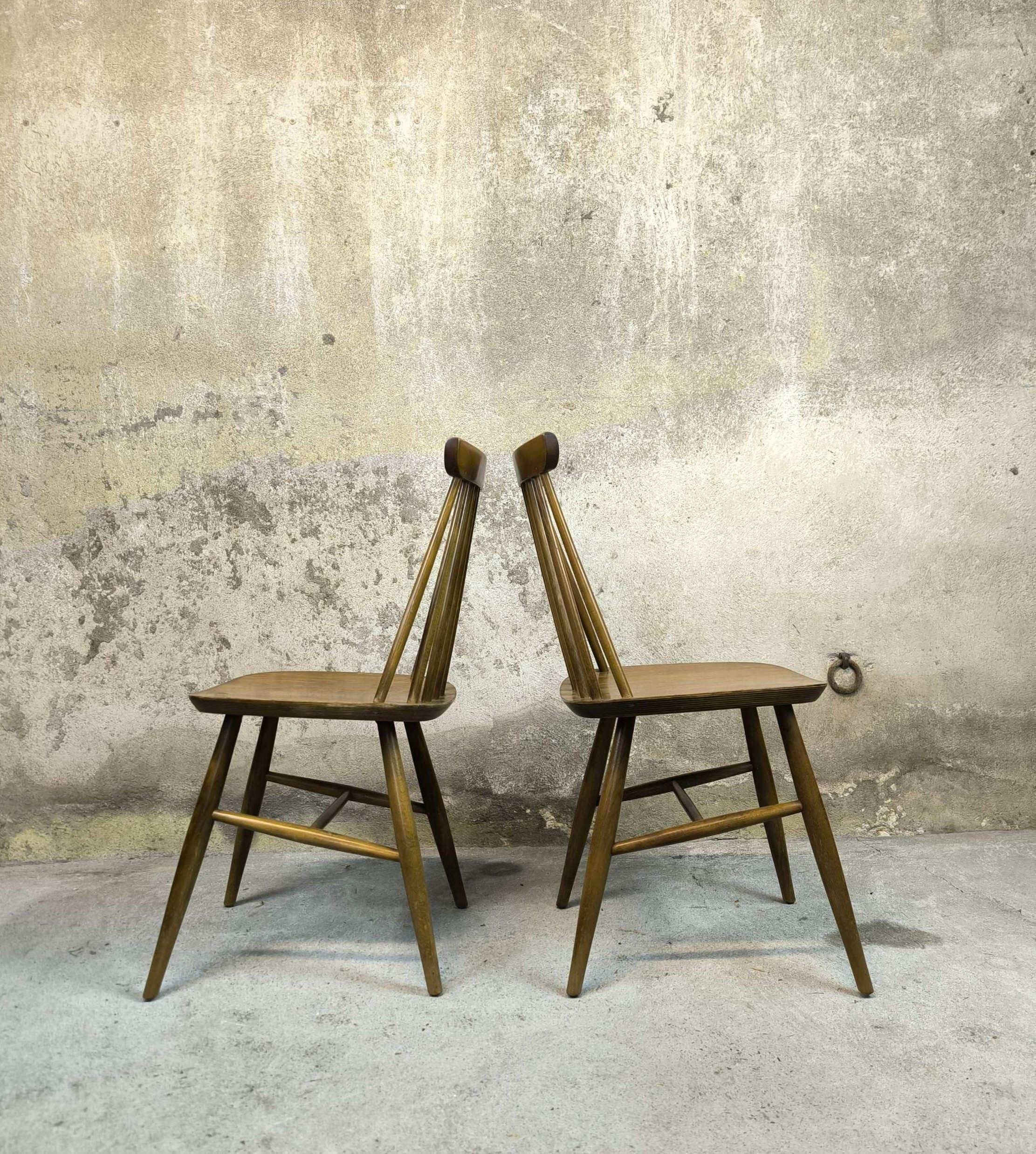 Pair of vintage Scandinavian chairs.
