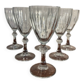 Verre a pied vin eau champagne