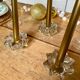 Set of 3 Pierre d'Avesn style glass candle holders