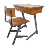 Desk and chair, industrial