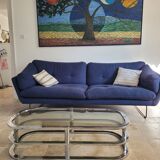 70s chrome coffee table