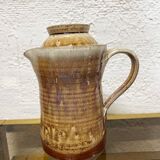Théière originale en grès  Marron