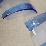 Pair of post-modernist wall lights in blown glass - Murano - vintage