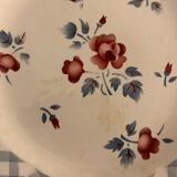 6 dessert plates made of old earthenware Digoin Sarreguemines model Bastia art deco