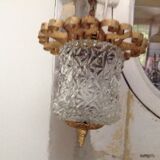 Glass and brass hanging