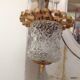 Suspension en verre et laiton