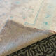 Handmade Pastel Beige Turquoise Area Rug 122x242cm