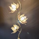 Hollywood Regency Lotus Flower Floor Lamp