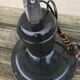 Suspension cloche emaillee noire