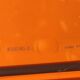Série de 6 chaises vintage orange coque plastique
