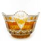 Mid-century modern fruit bowl, crystal, Poland, 1970s
