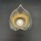 Vintage glass photophore in the shape of a calla lily – a