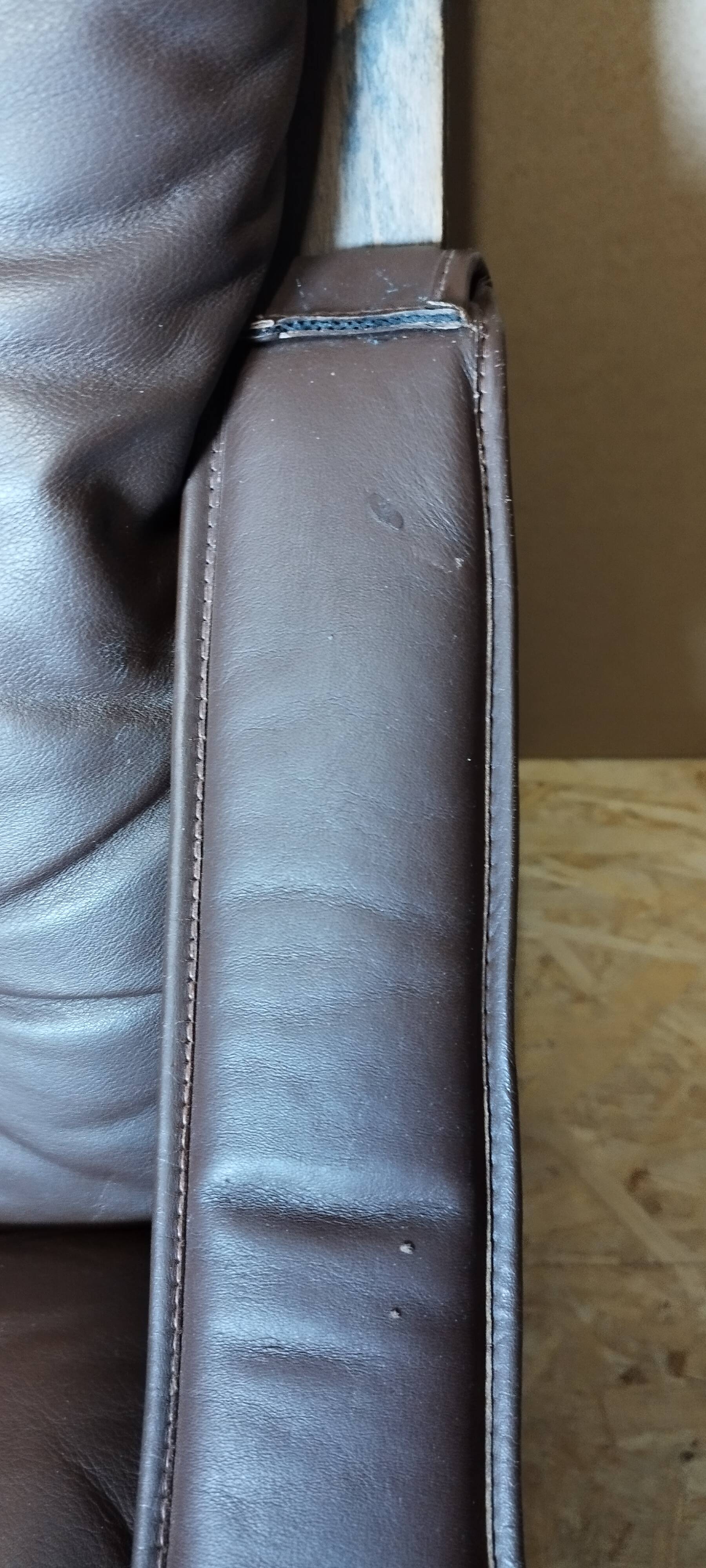 Fauteuil en cuir Westnofa Siesta par Ingmar Relling, 1960