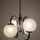 Metal and glass pendant lamp, Italy, 1970s