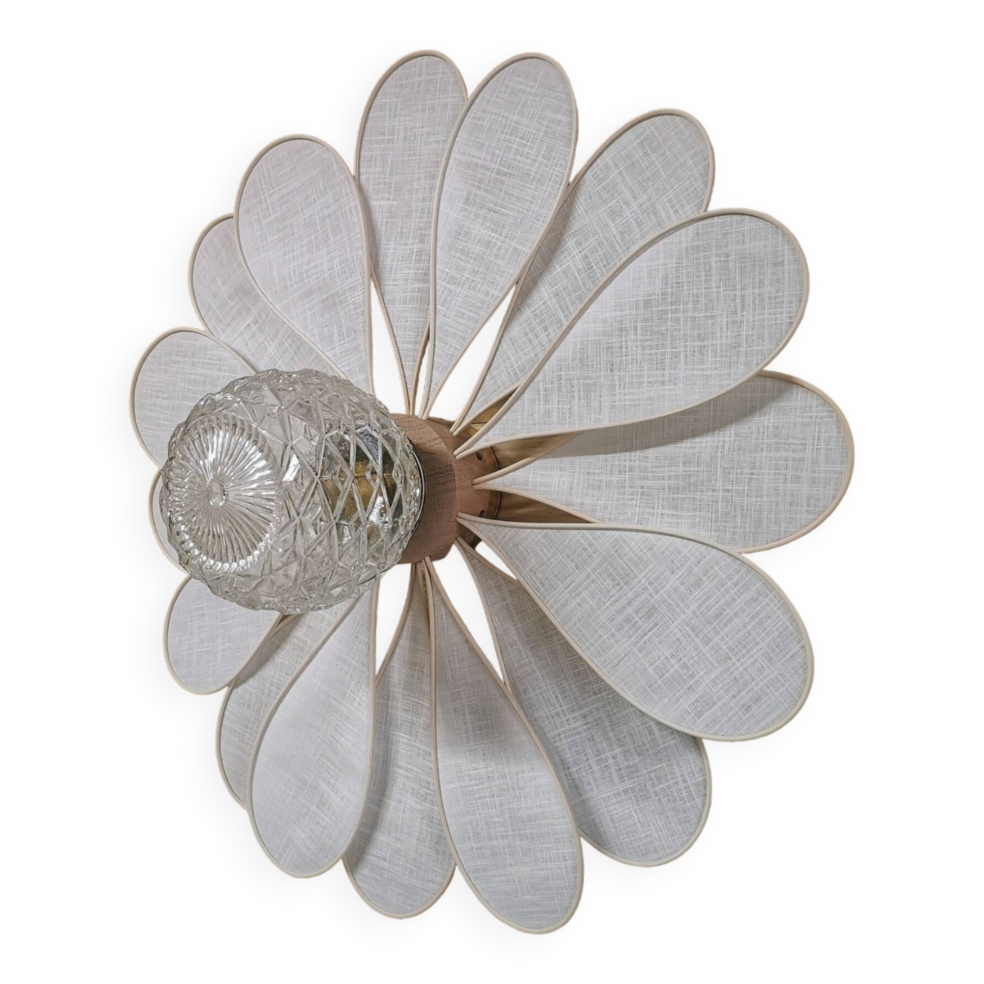 Vintage globe flower wall light