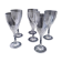 6 water glasses or large wine glasses in Cristal d'Arques Model Granville