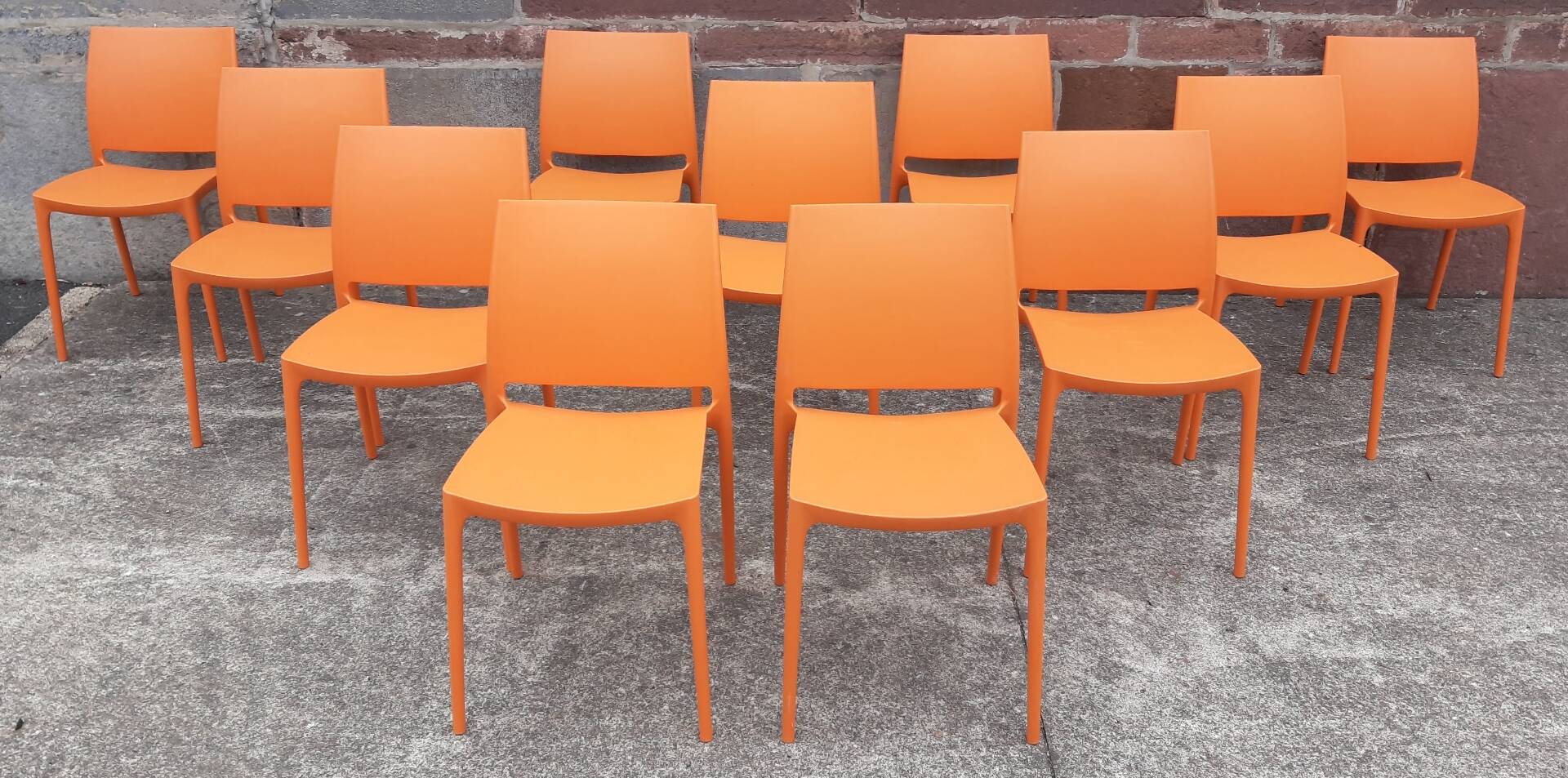 Chaises de jardin empilables (Lot de 11 chaises)