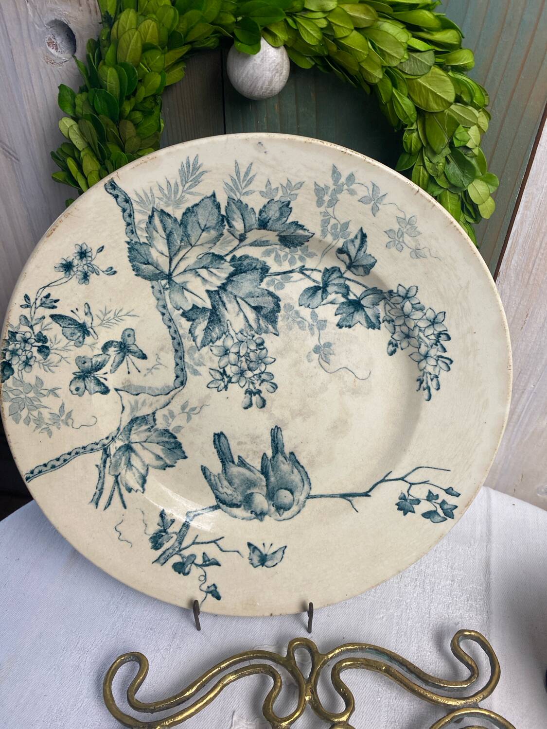 Ironware plate "birds"