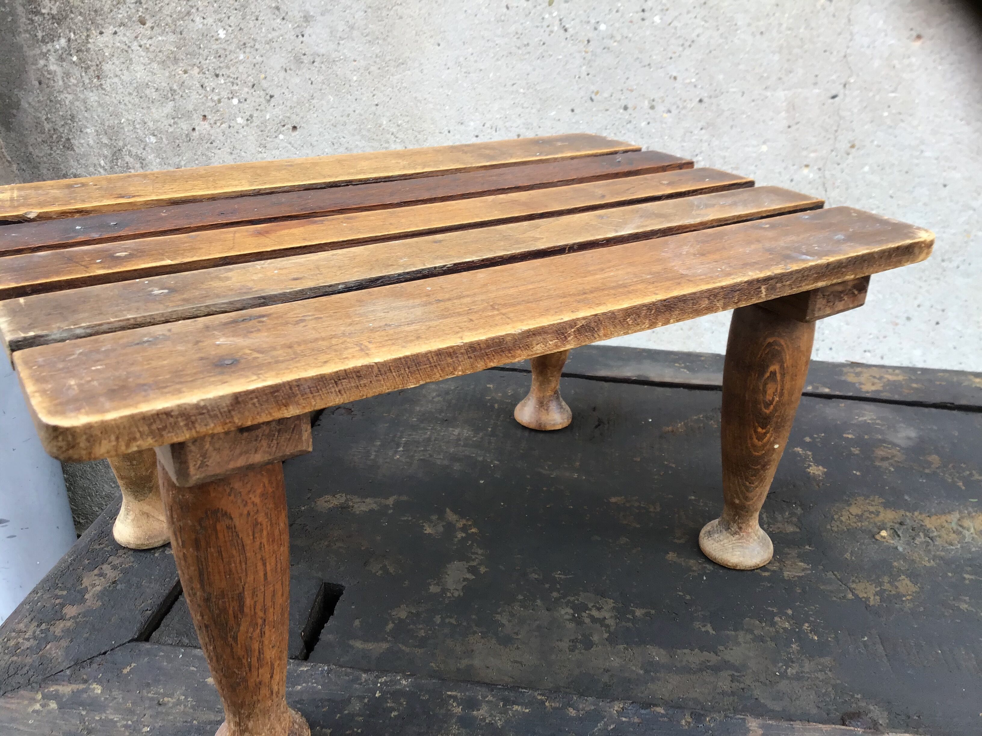 Vintage rustic feet rests