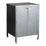 Vintage industrial furniture in wood and metal, Italy, 1960s, original