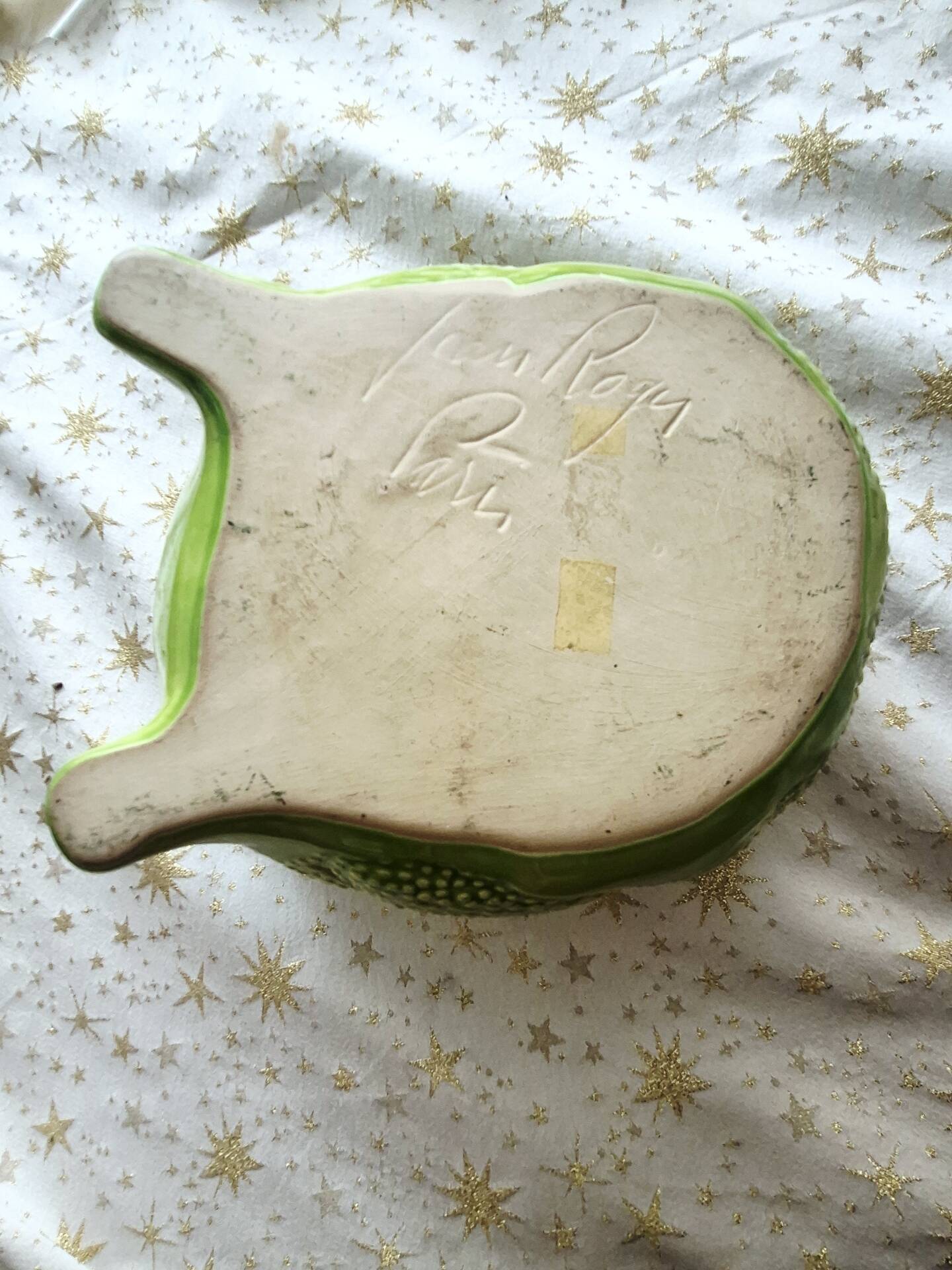 Vintage cache pot grenouille ceramique Jean Roger