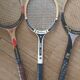 Série de 3 raquettes de tennis vintage