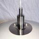 White pendant light, Scandinavian, space age, Poulsen style, 1990.