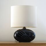 70's ceramic lamp, draped effect base