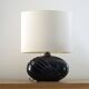 70's ceramic lamp, draped effect base