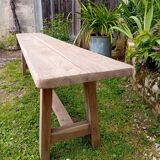 Oak farm bench