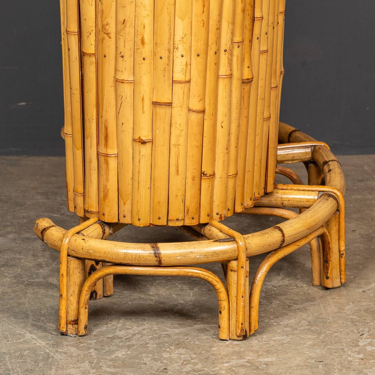 20thc italian standing bamboo tiki bar c.1960
