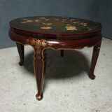Antique Japanese coffee table with stools