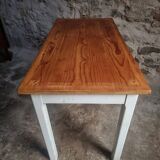 Vintage French farmhouse table, 1950s.