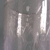 Bubble glass cylinder vase