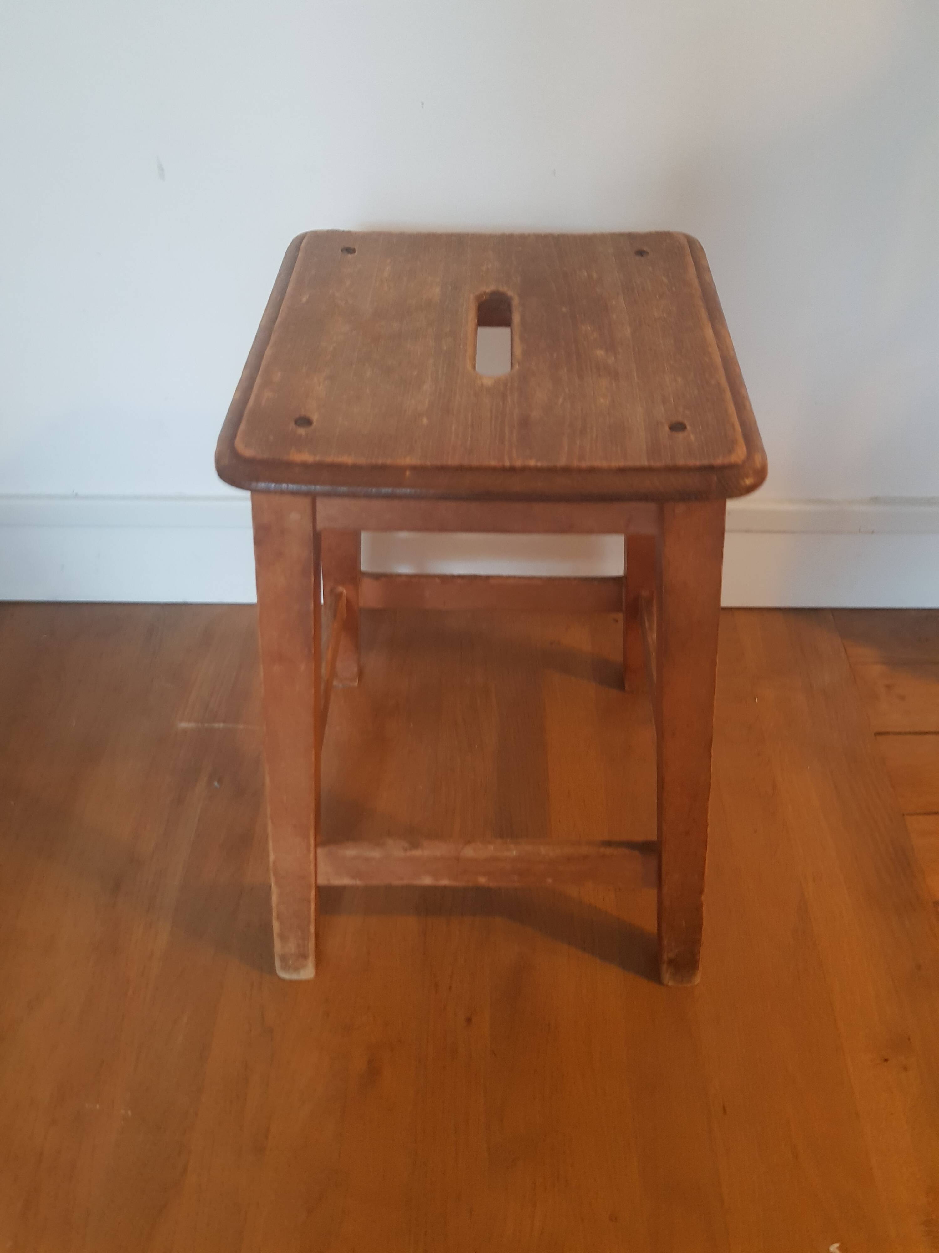 Vintage wooden stool