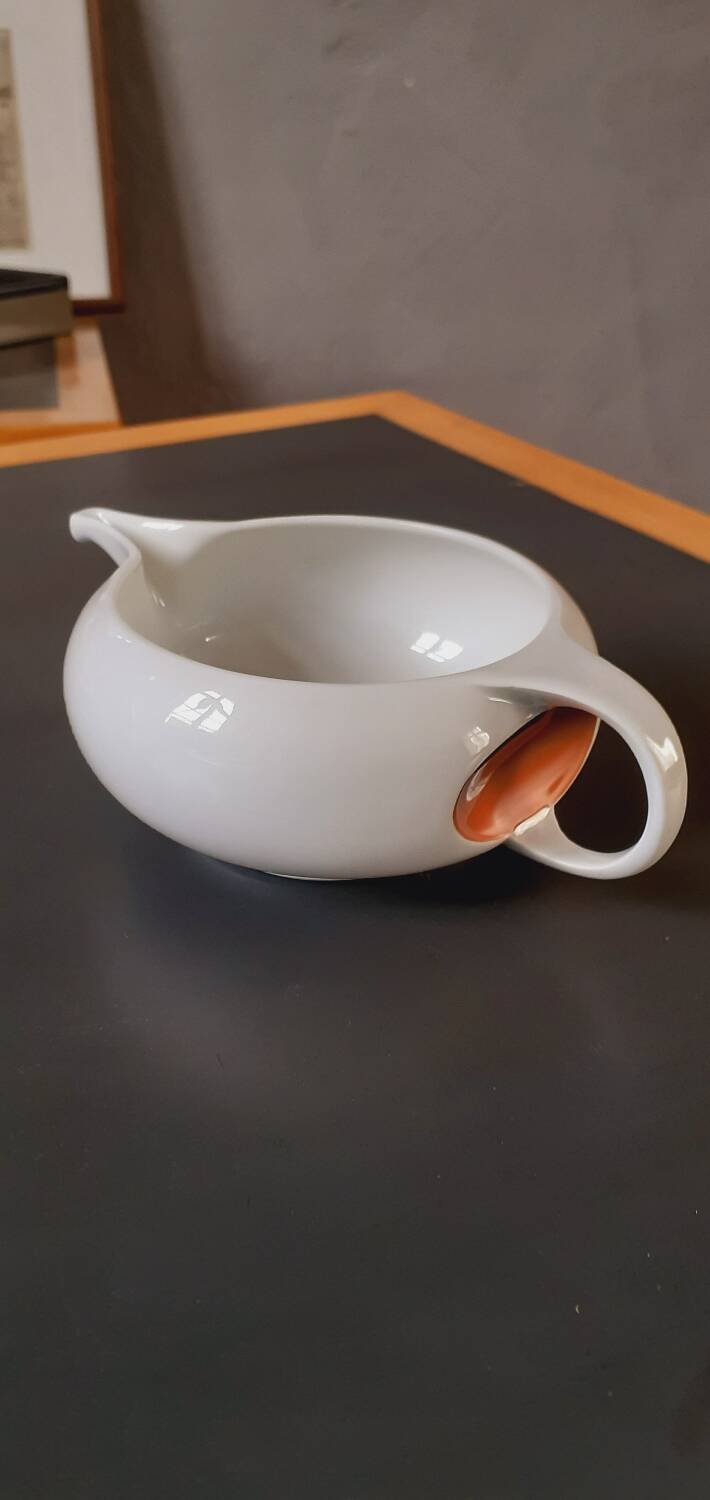Space Age Sauceboat Year 70 porcelain Manufacture Royale De Limoges