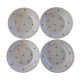 Set of 4 old flat plates Luneville
