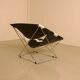 F675 "Butterfly" armchair in cowhide leather by Pierre Paulin for Artifort