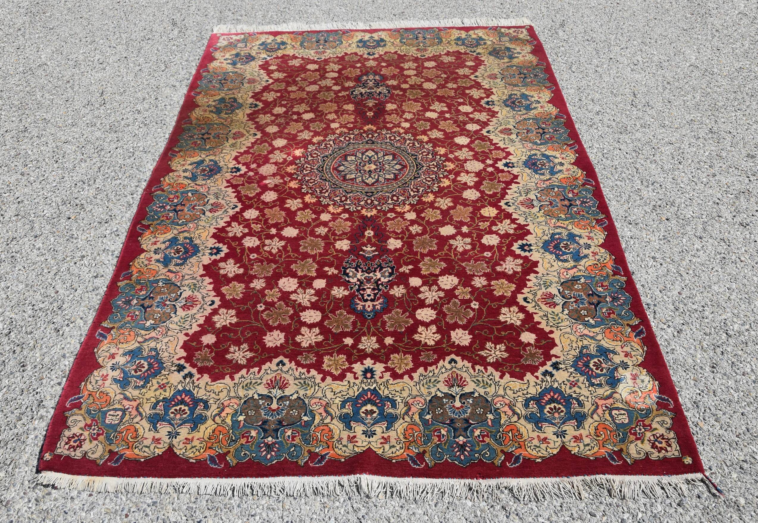 Oriental Iran Rug, Kashan Persian - 2.15 x 1.42 Meters