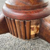 Drum table, 19th century mahogany pedestal table